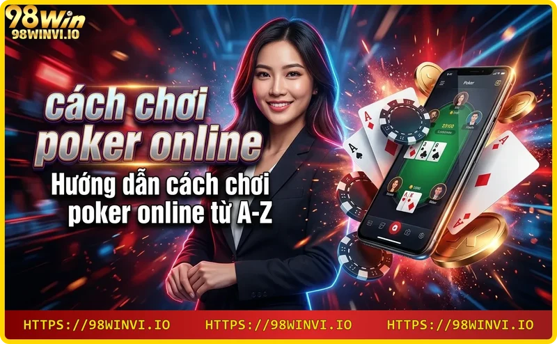 Bàn tay đặt chip poker trên bàn với hiệu ứng hologram các vòng cược, nền tối với ánh sáng xanh và vàng