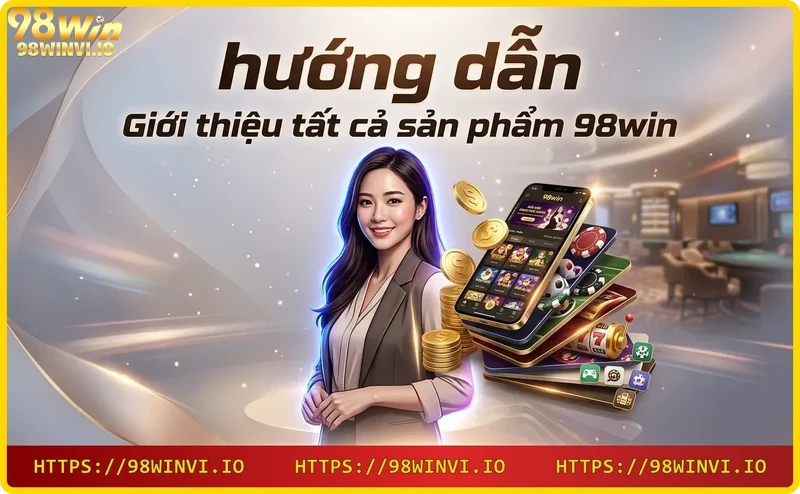 Bộ sưu tập 5 sản phẩm chính tại 98WIN: cá cược thể thao, casino trực tuyến, slot game, bắn cá và xổ số