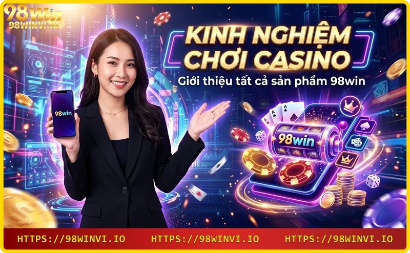 Các sản phẩm casino trực tuyến tại 98WIN: live casino, slot game, bắn cá, thể thao, xổ số