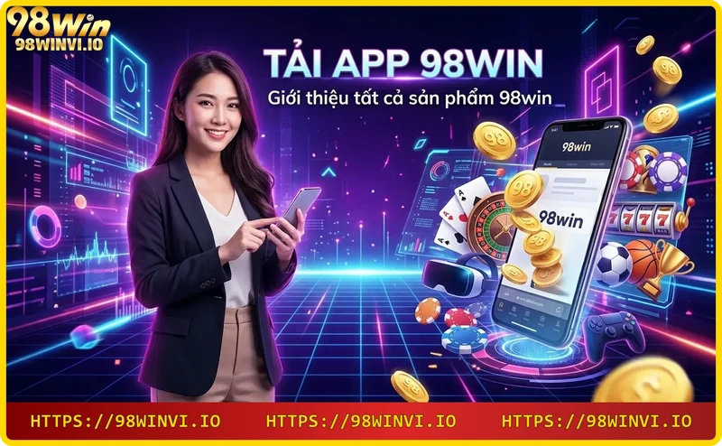 Các sản phẩm của 98WIN gồm cá cược thể thao, casino, nổ hũ, xổ số, game bài