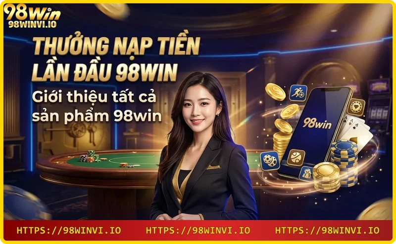 Các sản phẩm giải trí của 98WIN: thể thao, casino, slot, xổ số, bắn cá, đá gà