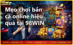 Hình ảnh mẹo chơi bắn cá online: người chơi dùng súng laser bắn đàn cá