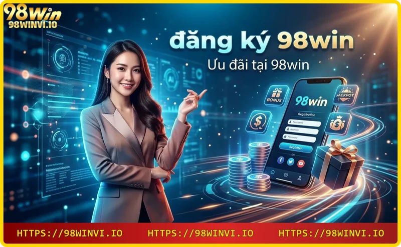 Khuyến mãi 98win - rương vàng với tiền thưởng