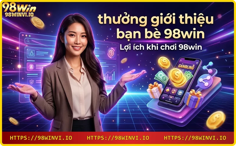 Lợi ích khi chơi 98win: thưởng giới thiệu bạn bè, khuyến mãi, rút tiền nhanh