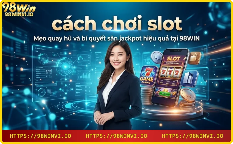 Mẹo quay hũ và bí quyết săn jackpot 98WIN: hình ảnh jackpot khổng lồ với đồng xu vàng