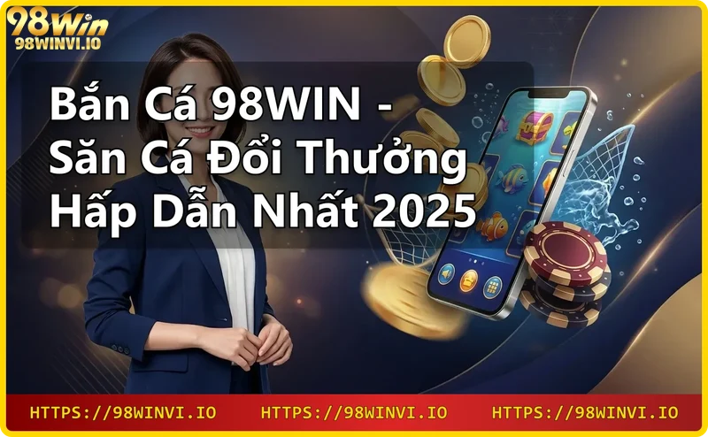 minh họa nhà cái 98WIN với giao diện bảo mật và giấy phép