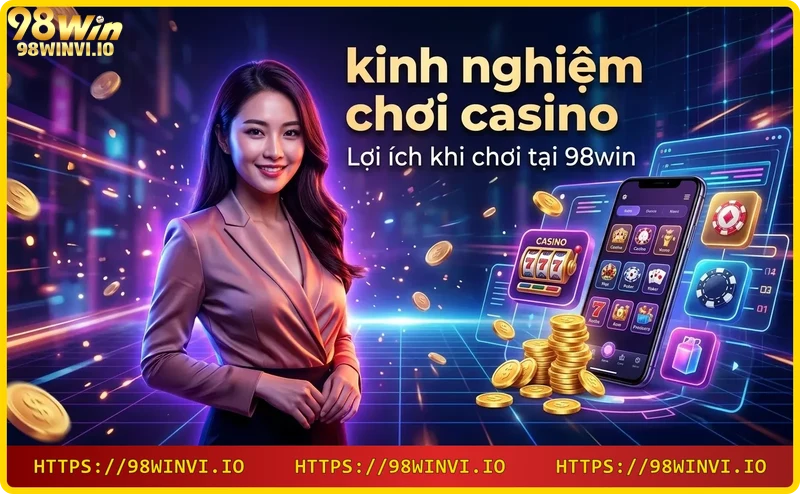 Người chơi nhận thưởng lớn tại 98WIN với điện thoại và tiền xu