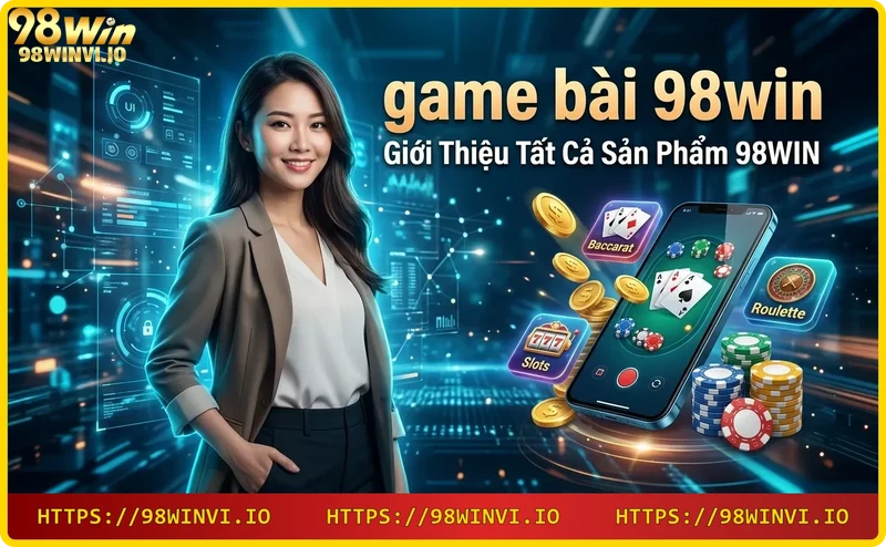 Sản phẩm game bài 98WIN – poker, baccarat, roulette, slot – đa dạng và hấp dẫn