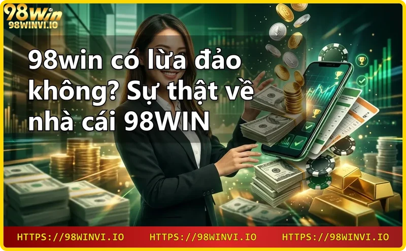 Sảnh kỹ thuật số hiện đại với màn hình hiển thị các sản phẩm cá cược của 98WIN.