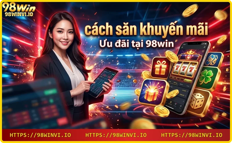Tay cầm chip vàng và quà tặng khuyến mãi 98WIN